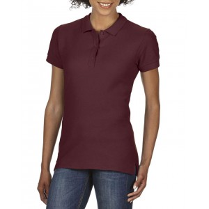 PREMIUM COTTON(r) LADIES' DOUBLE PIQU POLO, Maroon (Polo shirt, 90-100% cotton)