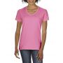 PREMIUM COTTON(r) LADIES' V-NECK T-SHIRT, Azalea