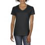 PREMIUM COTTON(r) LADIES' V-NECK T-SHIRT, Black