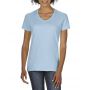 PREMIUM COTTON(r) LADIES' V-NECK T-SHIRT, Light Blue