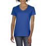 PREMIUM COTTON(r) LADIES' V-NECK T-SHIRT, Royal