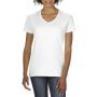 PREMIUM COTTON(r) LADIES' V-NECK T-SHIRT, White