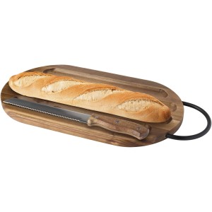 Prestige acacia wood chopping board with bread knife, Wood <font size=1>[ENG]</font>