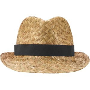 Pricus straw hat, Solid black, Natural (Mtzen)