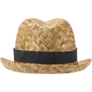 Pricus straw hat, Solid black, Natural (Mtzen)