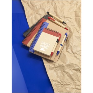 Priestly A6 Recycling Notizbuch mit Stift, natur, navy (Hefte, Notizbcher)