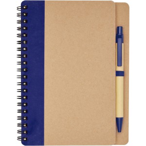 Priestly recycled notebook with pen, Natural,Navy (Notebooks)