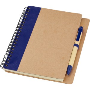 Priestly recycled notebook with pen, Natural,Navy (Notebooks)