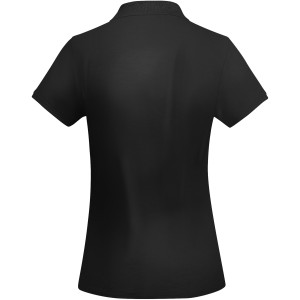 Prince short sleeve women's polo, Solid black (Polo shirt, 90-100% cotton)