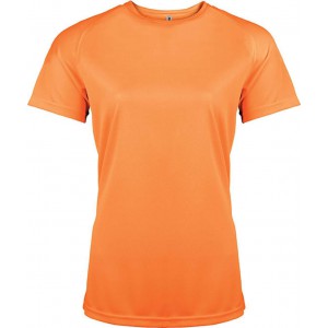 LADIES' SHORT-SLEEVED SPORTS T-SHIRT, Orange <font size=1>[ENG]</font>
