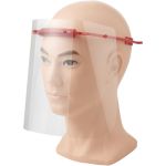 Protective face visor - Medium, Red (21025121)