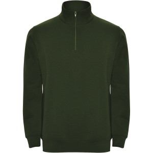 Aneto quarter zip sweater, Bottle green (Pullovers)