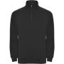Aneto quarter zip sweater, Solid black