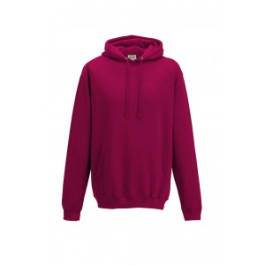 COLLEGE HOODIE, Cranberry (Pullovers)