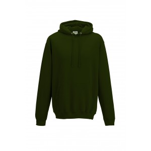 COLLEGE HOODIE, Forest Green (Pullovers)