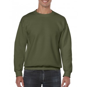 HEAVY BLEND(tm) ADULT CREWNECK SWEATSHIRT, Military Green (Pullovers)