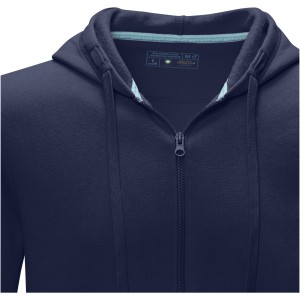 Ruby men's GOTS organic GRS recycled full zip hoodie, Navy (Pullovers)