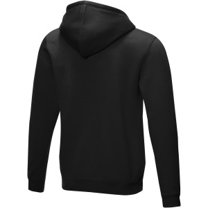 Ruby men's GOTS organic GRS recycled full zip hoodie, Solid black (Pullovers)
