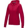 Ruby women's GOTS organic GRS recycled full zip hoodie, Red