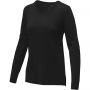 Stanton women's v-neck pullover, Solid black