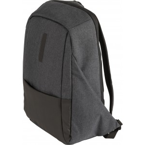 PVC laptop backpack Aliza, black (Backpacks)