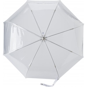 PVC umbrella Mahira, white (Umbrellas)