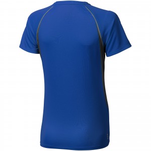 Quebec short sleeve women's cool fit t-shirt, Blue,Anthracite (T-shirt, mixed fiber, synthetic)