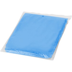 Ziva disposable rain poncho with storage pouch, Royal blue (Raincoats)