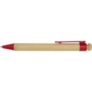 Rattan bamboo and recycled plastic ballpoint pen (black ink) (Wooden, bamboo, carton pen)