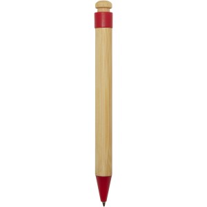 Rattan bamboo and recycled plastic ballpoint pen (black ink) (Wooden, bamboo, carton pen)