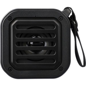 Recycled ABS outdoor speaker Lois, black (Speakers, radios)