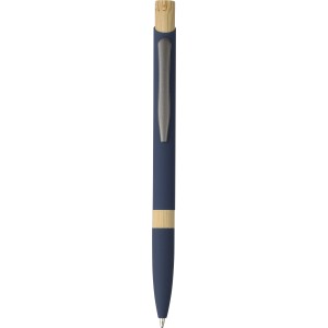Recycled aluminium ballpen Calandra, blue (Metallkugelschreiber)