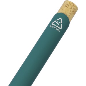 Recycled aluminium ballpen Calandra, green (Metallkugelschreiber)