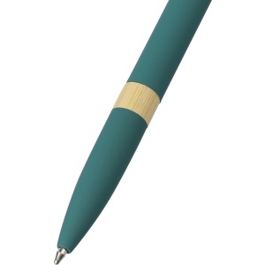 Recycled aluminium ballpen Calandra, green (Metallkugelschreiber)