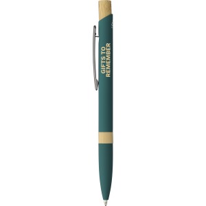 Recycled aluminium ballpen Calandra, green (Metallkugelschreiber)