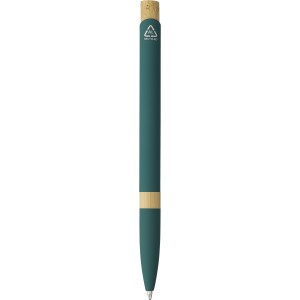 Recycled aluminium ballpen Calandra, green (Metallkugelschreiber)