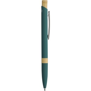 Recycled aluminium ballpen Calandra, green (Metallkugelschreiber)