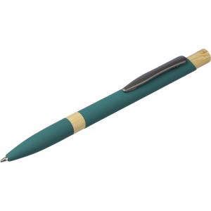 Recycled aluminium ballpen Calandra, green (Metallkugelschreiber)