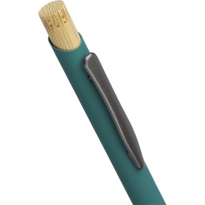 Recycled aluminium ballpen Calandra, green (Metallkugelschreiber)