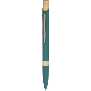 Recycled aluminium ballpen Calandra, green (Metallkugelschreiber)