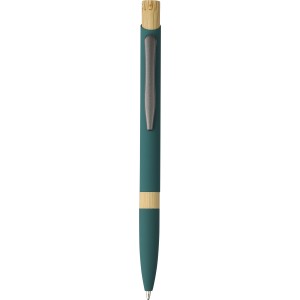 Recycled aluminium ballpen Calandra, green (Metallkugelschreiber)