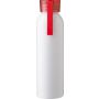 Recycled aluminium bottle (650 ml) Ariana, red