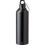 Recycled aluminium bottle (750 ml) Makenna, black