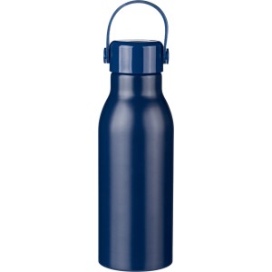 Recycled aluminium bottle Jakob, blue (Water bottles)