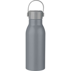 Recycled aluminium bottle Jakob, grey (Water bottles)