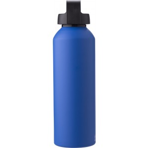 Recycled aluminium bottle Rory, cobalt blue (Water bottles)