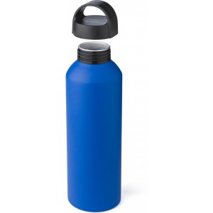 Recycled aluminium bottle Rory, cobalt blue (Water bottles)