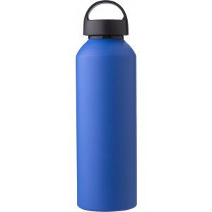 Recycled aluminium bottle Rory, cobalt blue (Water bottles)