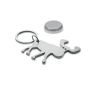 Recycled aluminium key ring, Matt Silver