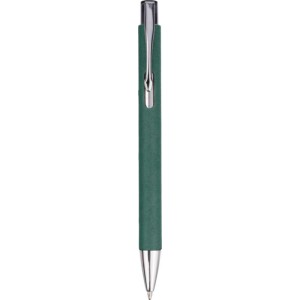 Recycled carton ballpen Debra, green (Wooden, bamboo, carton pen)